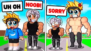 I Pretend to Be a NOOB.. Then Reveal My TRUE SIZE in Roblox!!