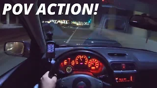 POV NIGHT RUN IN MY STRAIGHT PIPED 2004 WRX STI!