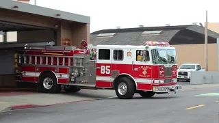 Colma Fire Dept. Engine 85 Responding