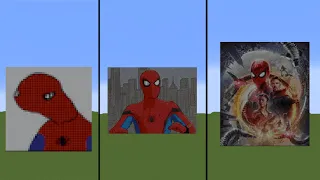 Minecraft: Which SPIDER-MAN looked the best? 🤔 #Shorts