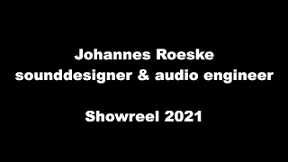 Showreel Johannes Roeske 2021 (no Intro)