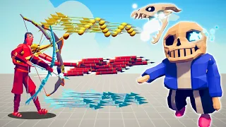 SANS  VS SUPER FAST RANGED UNITS | TABS - Totally Accurate Battle Simulator