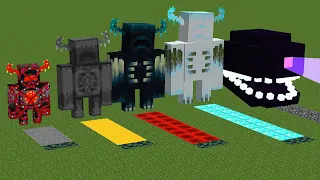 Which of the All Block and Warden Wither Storm Mob Bosses will generate more Sculk ?