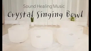 [1hour] 사운드힐링 ㅣ 이완, 에너지정화, 숙면 ㅣ Crystal Singing Bowl Music (no ment)