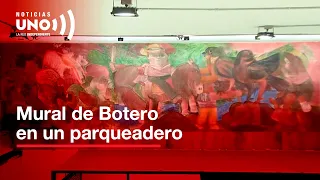 Mural del joven Fernando Botero duró años en un parqueadero de motos en Medellín. Historia