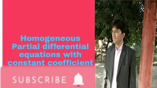 Homogeneous  Partial differential  Equation || Constant  Coefficient||