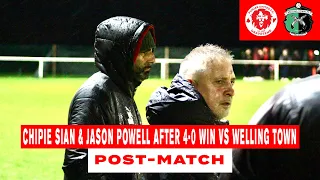 Post-Match Interview | Chipie Sian & Jason Powell after 4-0 Win vs Welling Town | 06/02/2024