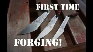 Knifemaking: Forged Kiridashi knives