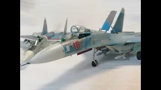Sukhoi Su-27 Flanker-B full video build - REVELL 1/72 Scale