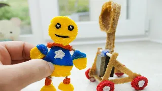 3d pen drawing Buddy Antistress vs Catapult. Kick the Buddy. DIY