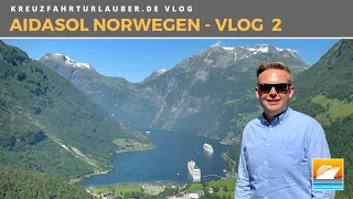 #Vlog2 - Norwegische Fjorde mit AIDAsol: Bergen und Geiranger