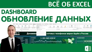 Дашборд в Excel. Обновление данных.