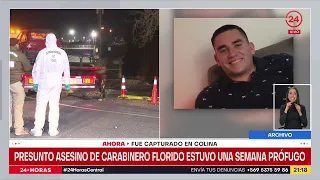 Detienen a presunto asesino del carabinero David Florido