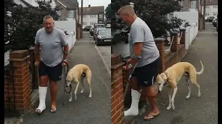 After £ 300 At The Vet, The Man Realizes That His Lame Dog Was Only Imitating Him