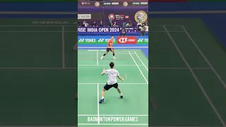 lee zii jia vs jonatan christie #badminton #rally