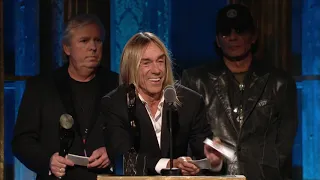 The Stooges Acceptance Speech at the 2010 Rock & Roll Hall of Fame Induction Ceremony