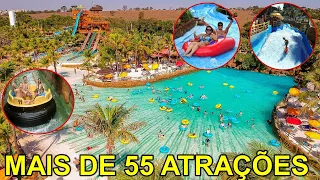 Como é o Parque Aquático Thermas dos Laranjais em Olímpia - VÍDEO COMPLETO DO PARQUE - SEM ENROLAÇÃO