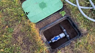 Irrigation system with a trash pump.