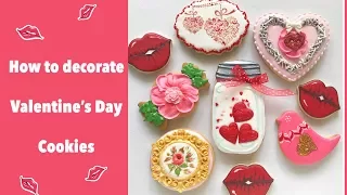 How to decorate Valentine's Day Cookies.❤️