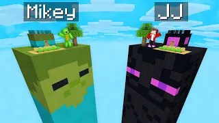 Mikey Zombie vs JJ Enderman CHUNK Battle in Minecraft (Maizen)