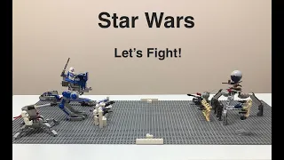 Lego Star Wars stop motion 501st VS. Droids