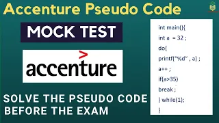 Accenture Pseudo Code Mock Test | Pseudo Code Important Questions Discussion