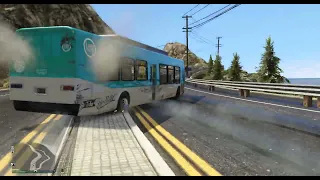 Grand Theft Auto V TURBO BUS DRIFT Дрифт на турбо автобусе GTA5ONLINE