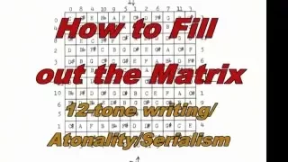 12-tone/serialism/atonality   How to Fill out the Magic Square - -