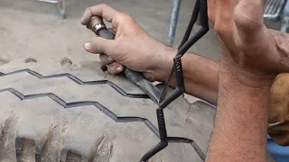Old Tire Restoration | Old Tyre Repair | Desi Skills