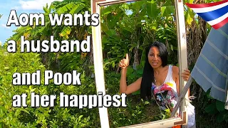 Aom wants a husband and Pook at her happiest | Living in Udon Thani Thailand