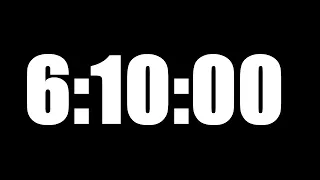 6 HOUR 10 MINUTE TIMER • 370 MINUTE COUNTDOWN TIMER ⏰ LOUD ALARM ⏰