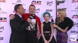 Hayley Williams and Chad Gilbert APMAs red carpet interview with CM Punk and Juliet Simms