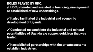 Uganda Development Corporation (UDC, topic 4 ED @NAISHAACADEMY )