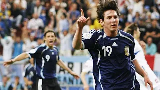 Messi world Cup debut match 2006