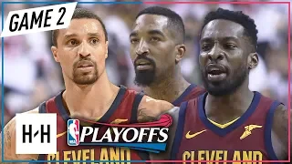 JR Smith, George Hill & Jeff Green Full Game 2 Highlights Cavaliers vs Raptors 2018 NBA Playoffs