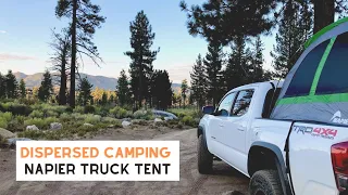 Dispersed Camping for the First Time in a Napier Truck Tent