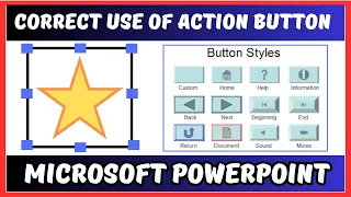 How To Use Action Button In PowerPoint in Hindi | Action Buttion In PowerPoint