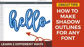 How to Make Shadow Outlines for Any Font | Shadow Fonts for Cricut