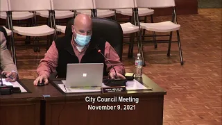 City Council & Committee Meetings - November 9, 2021