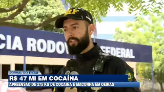 Drogas avaliadas em 47 milhões de reais são apreendidas em Oeiras