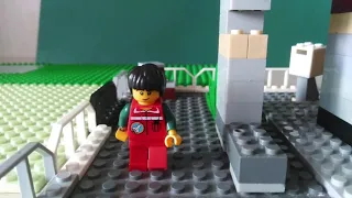 Hello neighbor lego trailer