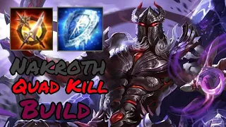 How To Play Nakroth & Quad Kill Build | Arena Of Valor Indonesia