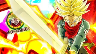 CUCINA da DIO! 100% EZA TRUNKS SWORD of HOPE TEQ SHOWCASE LINK LVL 10! DBZ: DOKKAN BATTLE