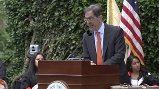 Princeton President Christopher L. Eisgruber '83 speaks at Class Day 2019