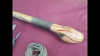 FIRE Walking Stick - ash and epoxy