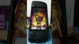 Steam Deck Pro Pinball: Timeshock, portable cabinet