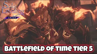 Solo Leveling Arise - F2P The Gatekeeper of hell Cerberus Battlefield of Time Tier 5