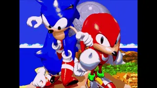 SONIC AND KNUCKLES SEGA - 1994 genesis megadrive retrogame longplay , sonic walkthrough (Supersonic)