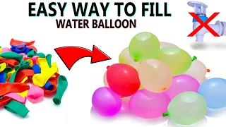 Holi Balloons | How to fill holi water balloons at home | easy way to fill water balloons |