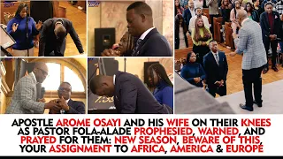 APOSTLE AROME OSAYI & HIS WIFE ON THEIR KNEES AS PST FOLA-ALADE PROPHESIED, WARNED & PRAYED FOR THEM